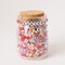 Sunset Colorful Alphabet Bead DIY Stretch Bracelet Kit with Silver Dolphin Charm